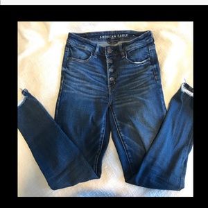American Eagle hi-rise jegging crop